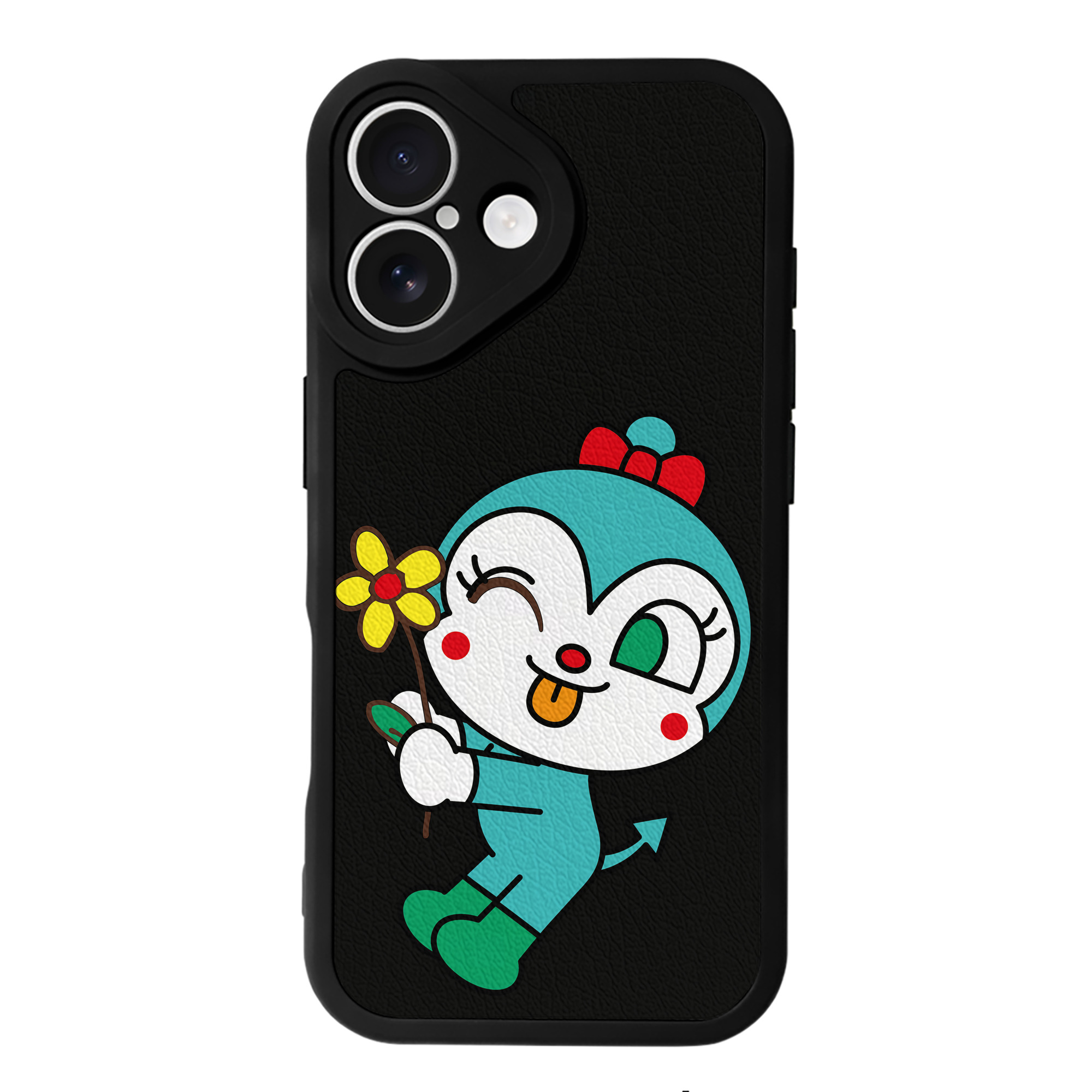 （画像用） アンパンマン Anpanman 【iPhone 16シリーズ対応】シリコンスマホケース（レザー調） 材質：シリコン